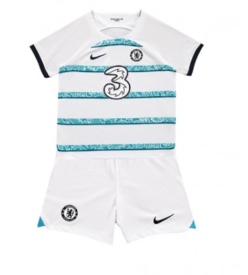 Chelsea babykläder Bortatröja barn 2022-23 Korta ärmar (+ Korta byxor)